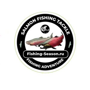 Наклейка Salmon Fishing Tackle Black