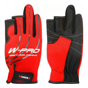 Перчатки без трех пальцев Wonder W-PRO Красный L