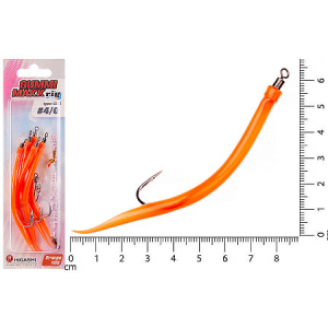 Оснастка HIGASHI Gummi Makk rig SB2 #05 Оранжевый (#12-0)