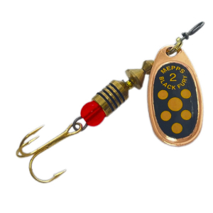 Блесна MEPPS Черный Fury №2 4.5гр цв.CU/Желтый